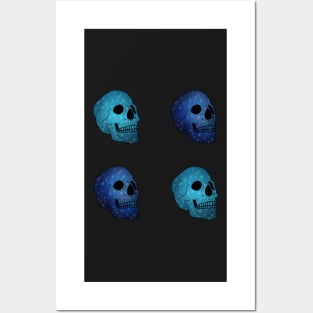 Galaxy Skull Pack - Blue/Turquoise Posters and Art